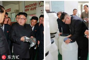 金正恩视察伤残退伍军人工厂 笑成这样(图)